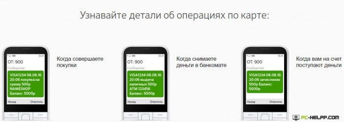 Возможности Мобильного банка от Сбербанка