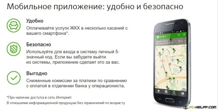 Мобильного приложение от Сбербанка